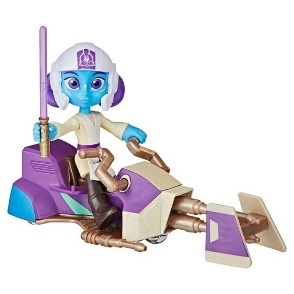 Star Wars: Young Jedi Adventures LYS Solay Figure & Speeder Bike, 4-Inch Scale A - Picture 2 of 3